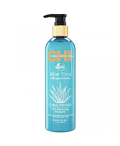 CHI Aloe Vera with Agava Nectar Curl Enhancing Shampoo - Шампунь увлажняющий разглаживающий 340 мл
